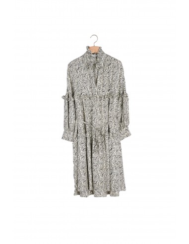 Robe imprimée oversize en soie livraison et retour toujours gratuits