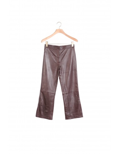 Pantalon en cuir 7/8 ème pas chere