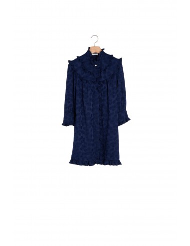 Robe courte en jacquard marguerites ouvre sa boutique